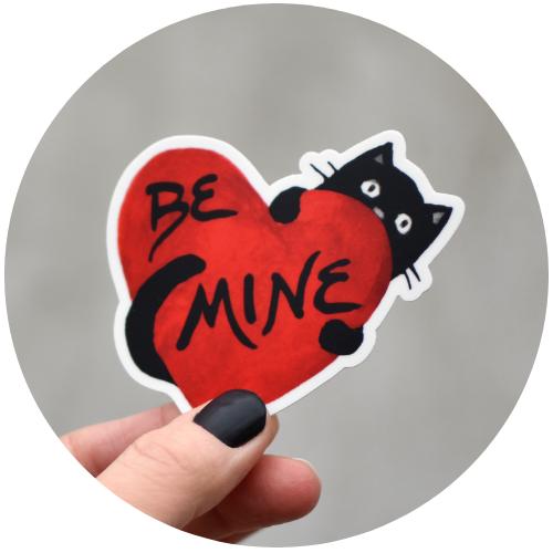 Cute Vinyl Cat Stickers for Laptops, Cars & Water Bottles