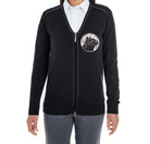 Chester Taco Cat Coin Black V-neck Zipper Sweater