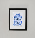 Cats are my Jam Art Print by Xenotees