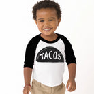 Baby / Kids Raglan Taco Baseball Shirt by Xenotees