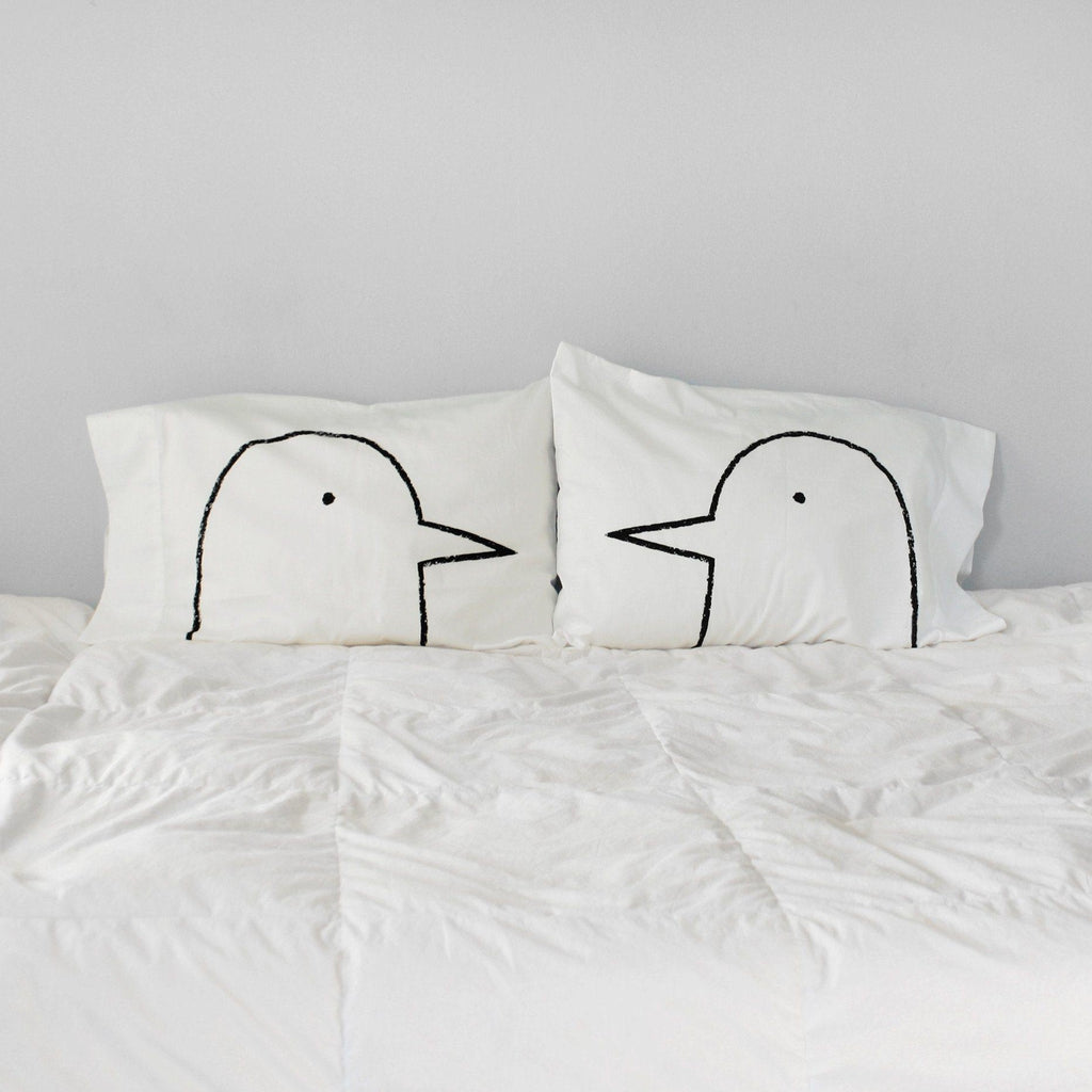 Lovebirds Pillowcases -  Set of 2 by Xenotees