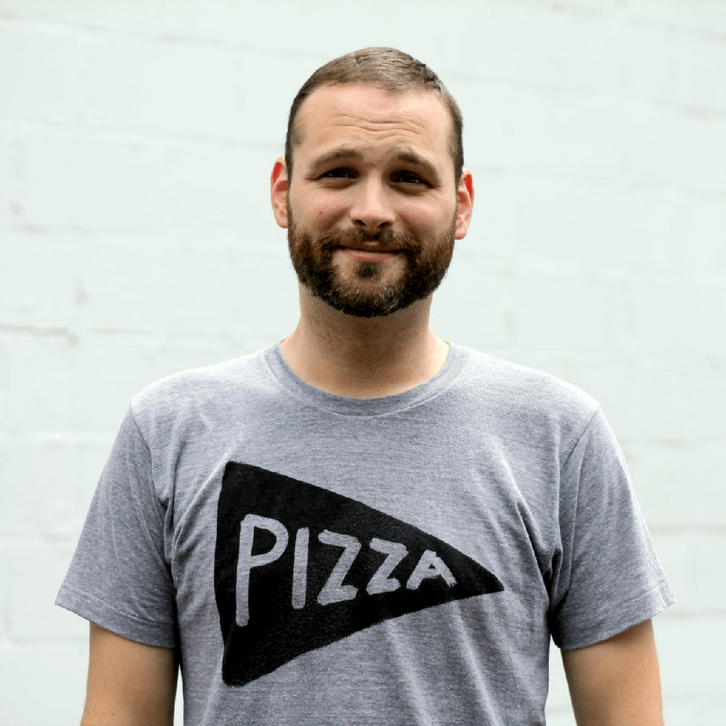 Mens Pizza Themed Graphic T-shirt by Xenotees