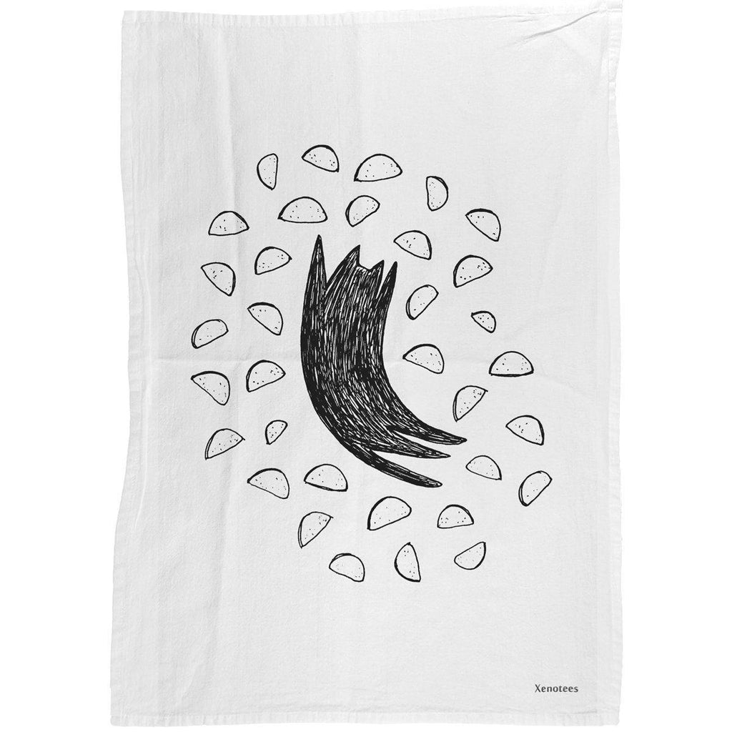 Taco Cat Dish Towel by Xenotees