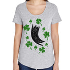 Women's Cat Shamrock Shirt / Ultra Wash by Xenotees